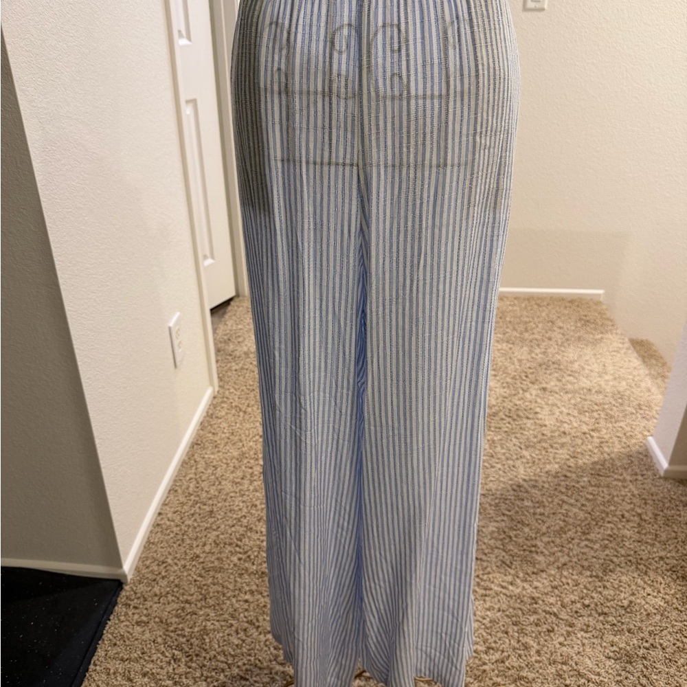 Alice and Olivia Striped Wide-Leg Pants